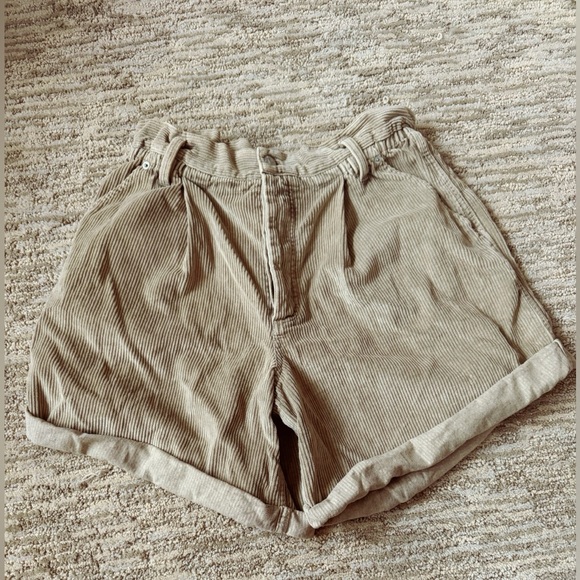 FREE PEOPLE CAMMIE SLOUCHY OVERSIZED CORD SHORTS S M - Picture 5 of 7